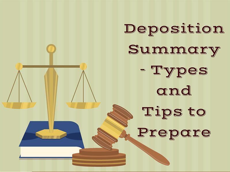 Deposition Summary – Types and Tips to Prepare [Infographic]